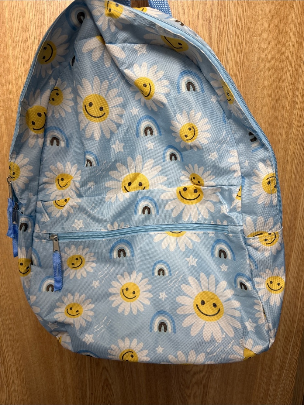 Kids Daisy Smiley Backpack - Light Blue